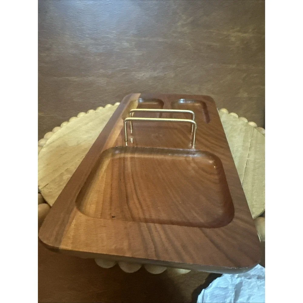 Vintage Wooden Desk Valet, Single Tier Valet for Desk or Dresser MCM